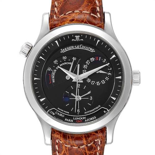 Photo of Jaeger Lecoultre Master Geographic Steel Mens Watch 142.8.92.S Q1428470