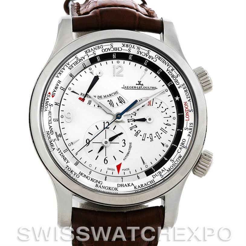 Jaeger Lecoultre Master World Geographic 146.8.32.S Watch | SwissWatchExpo