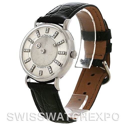 Lecoultre Galaxy Mystery Dial 14K White Gold Diamond Automatic Watch SwissWatchExpo