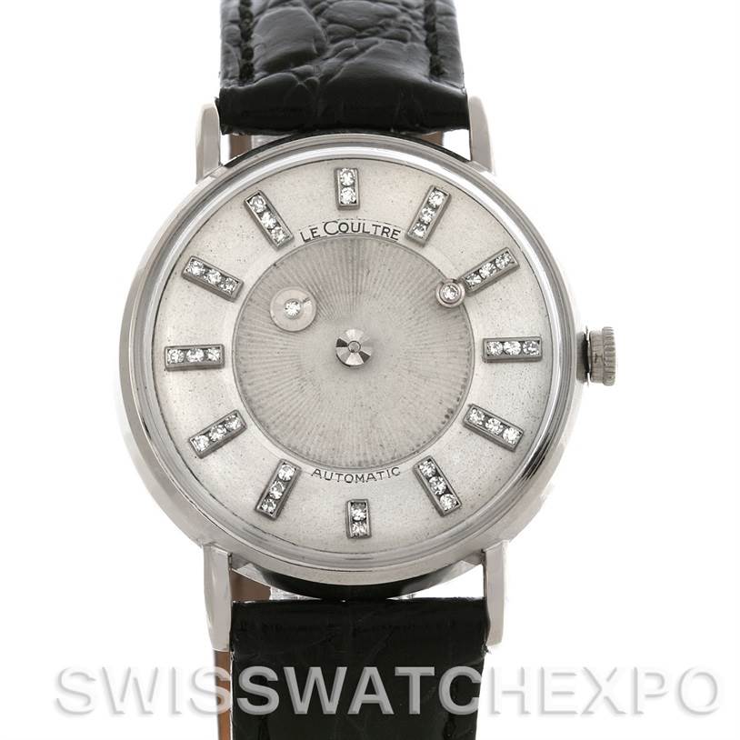 Lecoultre Galaxy Mystery Dial 14K White Gold Diamond Automatic