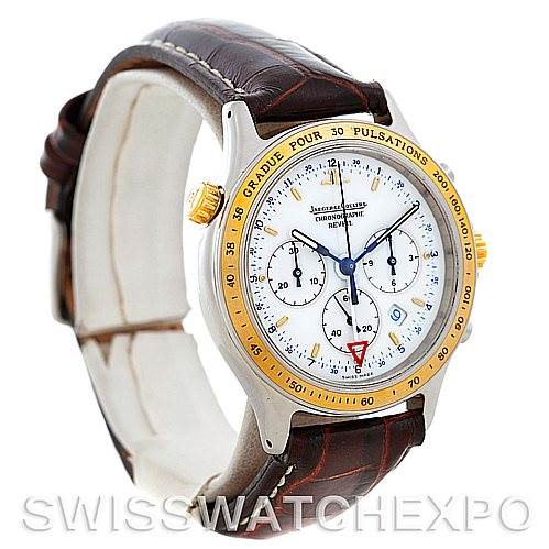 Jaeger LeCoultre Steel and Gold Quartz Chronograph Watch 116.5.33 SwissWatchExpo