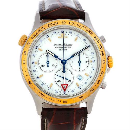 Photo of Jaeger LeCoultre Steel and Gold Quartz Chronograph Watch 116.5.33