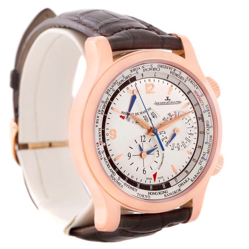 Jaeger Lecoultre Master World Geographic Rose Gold Watch 146.2.32