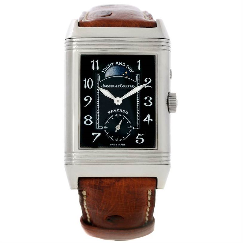 Jaeger LeCoultre Reverso Duo Day Night White Gold Watch 270.3.54