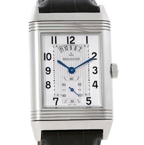 Photo of Jaeger LeCoultre Grand Reverso 986 Duodate Steel Watch 273.8.85