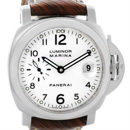 Photo of Panerai Luminor Marina 40mm White Dial Automatic Watch PAM049 PAM00049