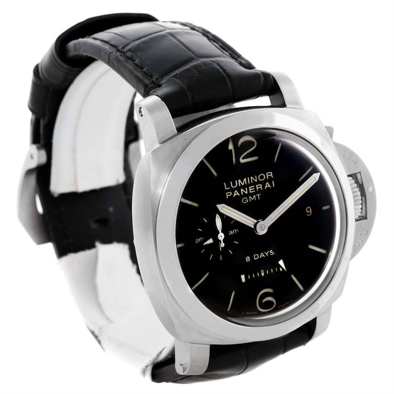 Panerai Luminor 1950 8 Days GMT 24H Watch PAM233 PAM00233 Unworn