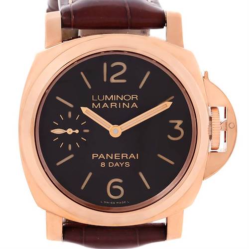 Photo of Panerai Luminor Marina 8 Days Oro Rosso 18K Rose Gold Watch PAM00511