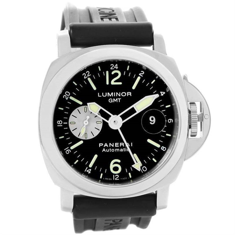 Panerai Luminor GMT Rubber Strap Automatic Mens Watch PAM00088