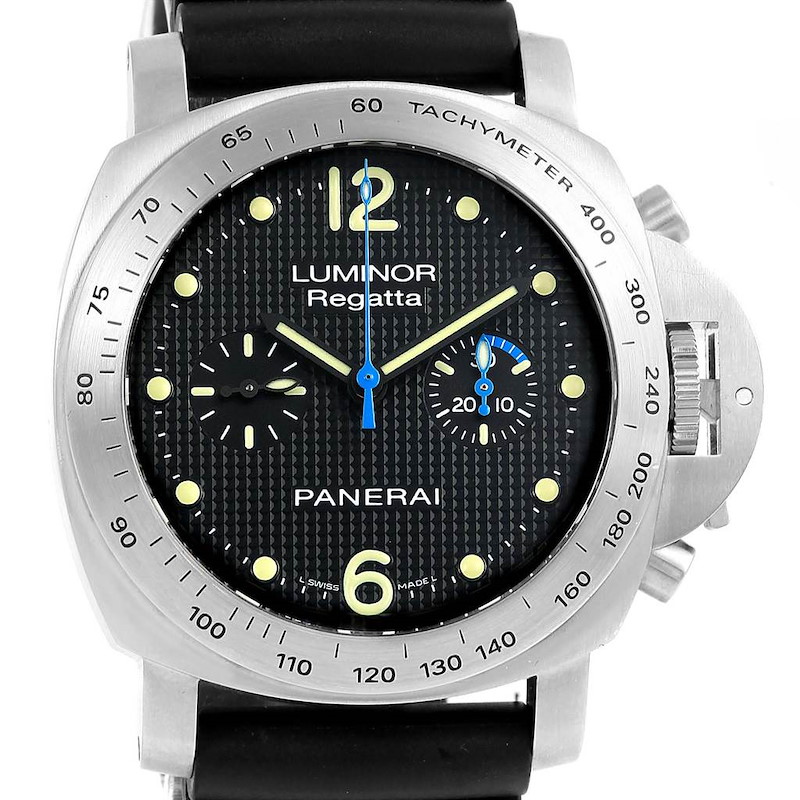 Panerai Luminor Regatta 44mm Chronograph Watch PAM00308 Pam308 SwissWatchExpo