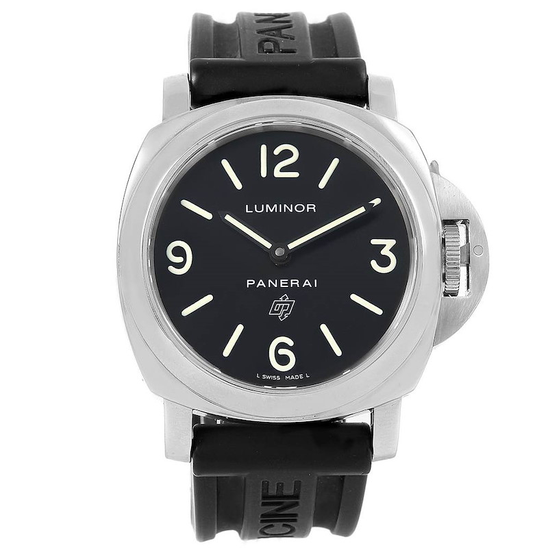 Panerai Luminor Base Logo 44mm Steel Mens Watch PAM000 PAM00000