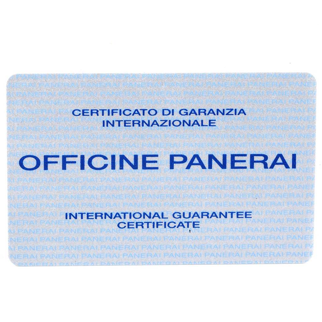 This is the international guarantee certificate for the Panerai Luminor PAM00000 Men's Stainless Steel Black Dial PAM00000 Men's Stainless Steel Black Dial watch model.