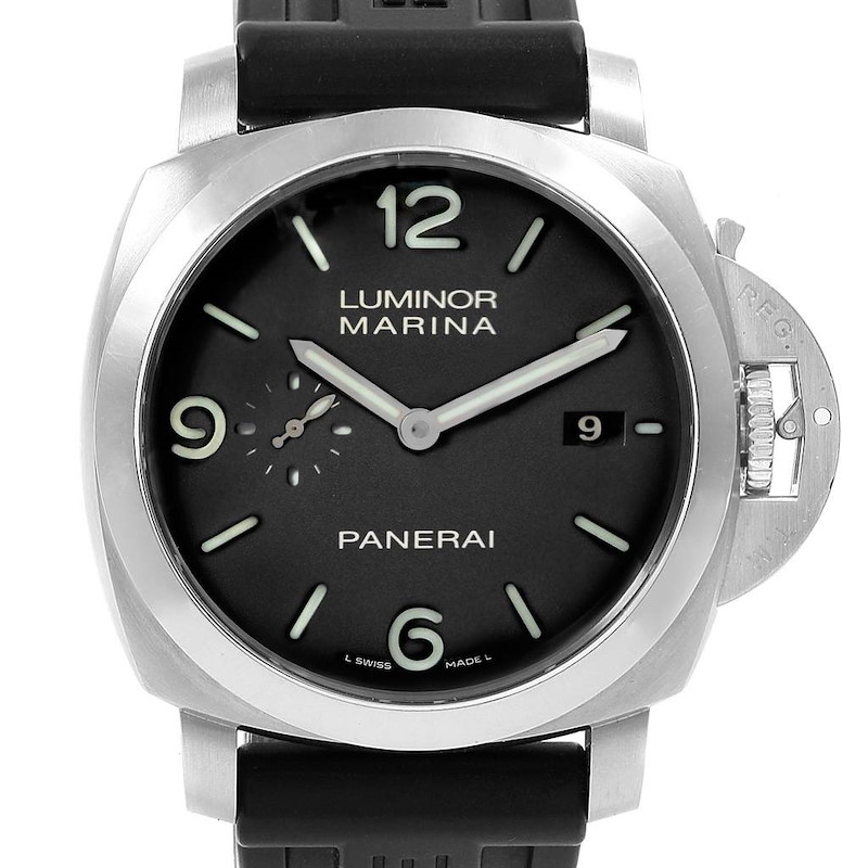 Panerai Luminor 1950 Marina Mens 44mm Watch PAM00312 Papers SwissWatchExpo