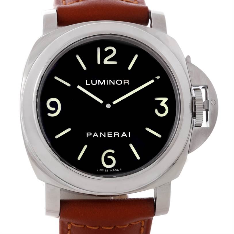 Panerai Luminor Base 44mm Watch PAM112 PAM00112 SwissWatchExpo