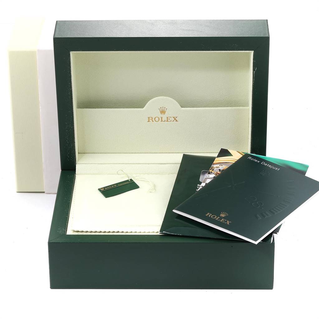 The image shows the open box and accompanying booklets and tags for a Rolex Pearlmaster 80319 Women's White Gold White Dial 80319 Women's White Gold White Dial watch.